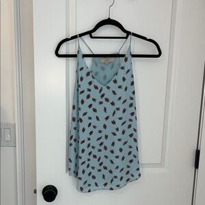 LOFT Blue Pattern Camisole